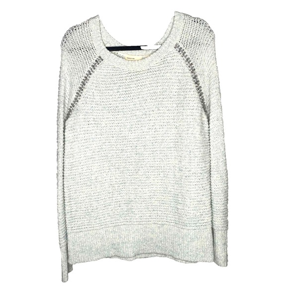 Sweaters - Anthropologie Sleeping On Snow Rhinestone Light Blue Knit Sweater Size small
